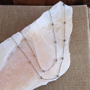 925 Sterling Silver Ball Necklace